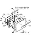 Oven door section
