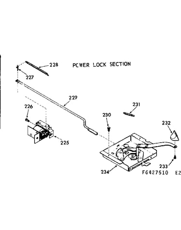 Power lock section