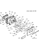 Oven door section