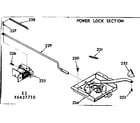 Kenmore 1036437710 power lock section diagram