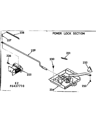 Power lock section