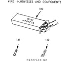 Kenmore 1036727411 wire harnesses & components diagram