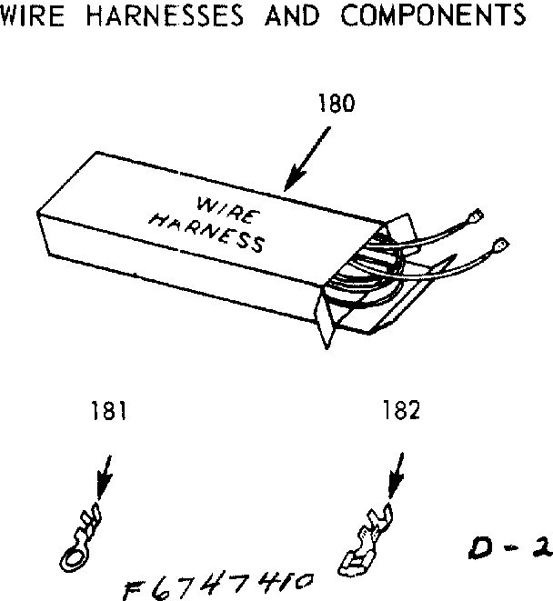 WIRE HARNESS AND COMPONENTS