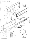 Backguard section