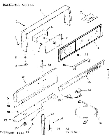 Back guard section