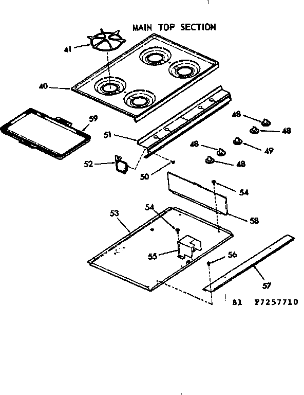 Main top section