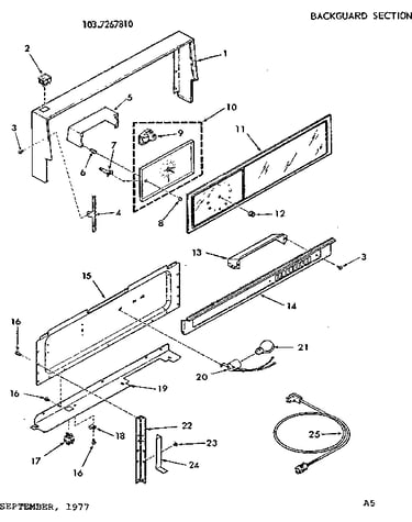 Backguard section