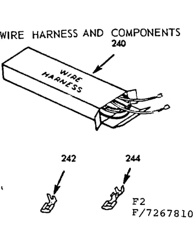 Wire harness and components