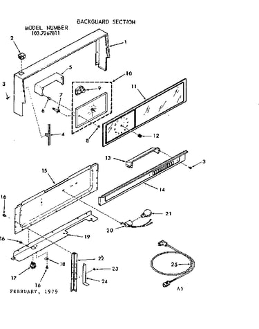 Backguard section