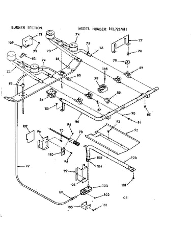 Burner section