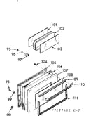 Oven door section