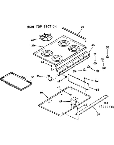 Main top section