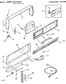 Backguard section