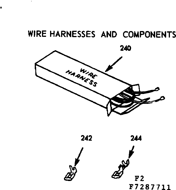 WIRE HARNESS AND COMPONENTS