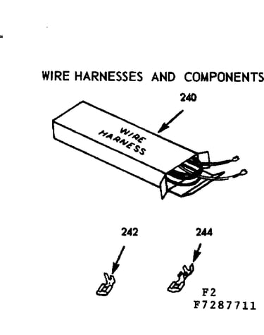 Wire harness and components