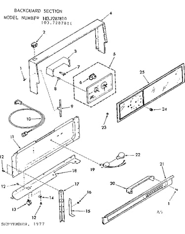Backguard section