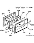 Oven door section
