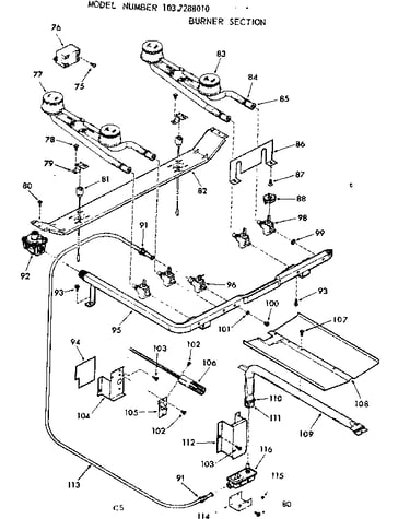 Burner section