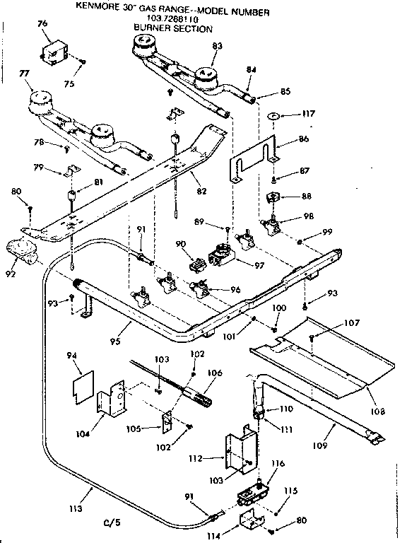 Burner section