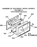 Oven door section