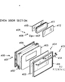 Oven door section