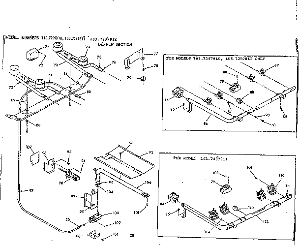 Burner section