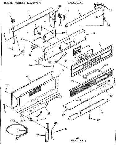 Backguard section
