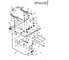 Kenmore 1037297910 burner section diagram