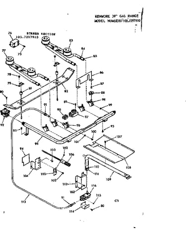 Burner section