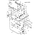 Kenmore 1037297912 burner section diagram