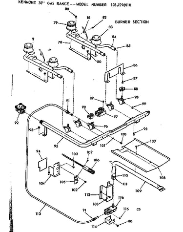 Burner section