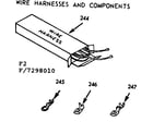 Kenmore 1037298010 wire harnesses and components diagram