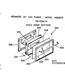 Oven door section
