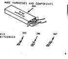 Kenmore 1037298110 wire harnesses and components diagram