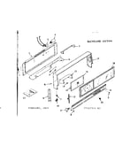 Backguard section