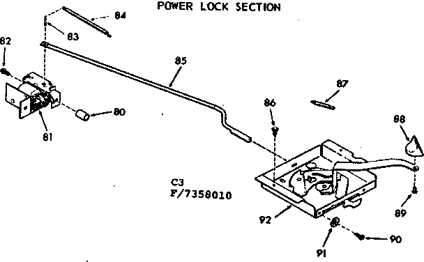 Power lock section