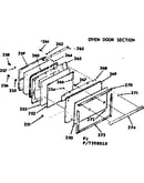 Oven door section
