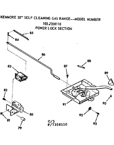 Power lock section