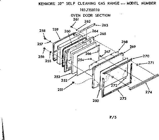 OVEN DOOR SECTION