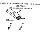 Kenmore 1037358110 wire harnesses and components diagram