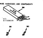 Kenmore 1037358210 wire harnesses and components diagram