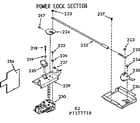 Kenmore 1037377710 power lock section diagram