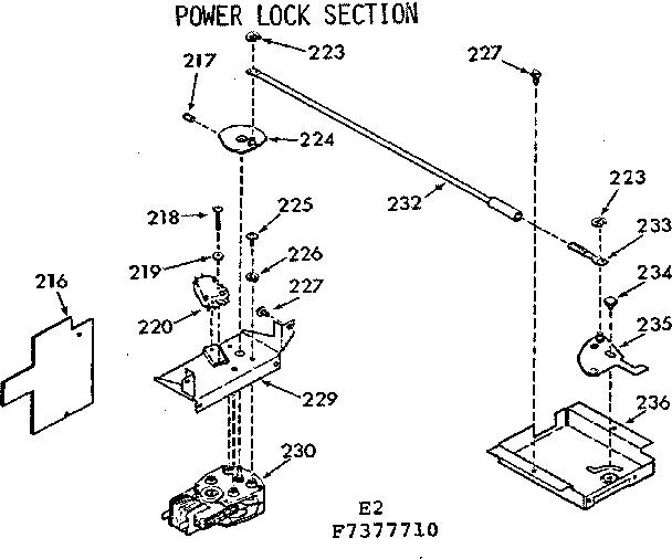 Power lock section