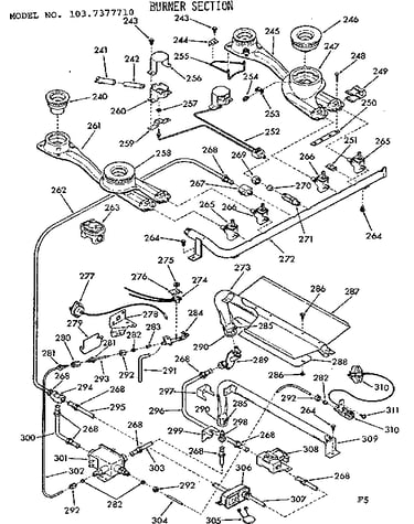 Burner section