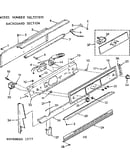 Backguard section
