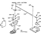 Kenmore 1037377810 power lock section diagram