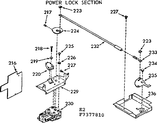 Power lock section