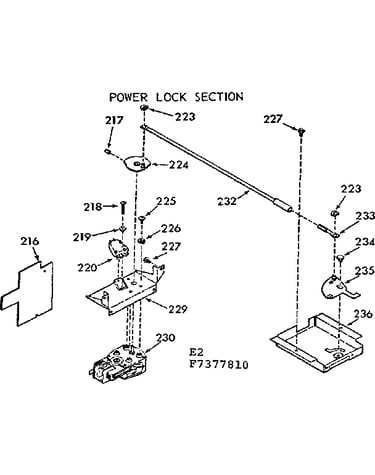 Power lock section
