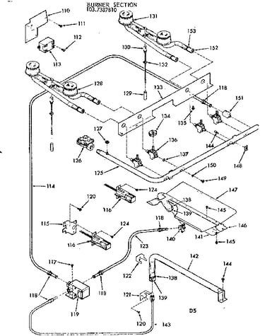 Burner section