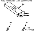 Kenmore 1037387810 wire harnesses and components diagram
